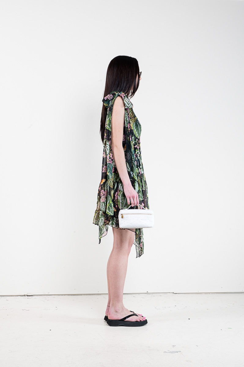 Floral Printed Tiered Mini Dress