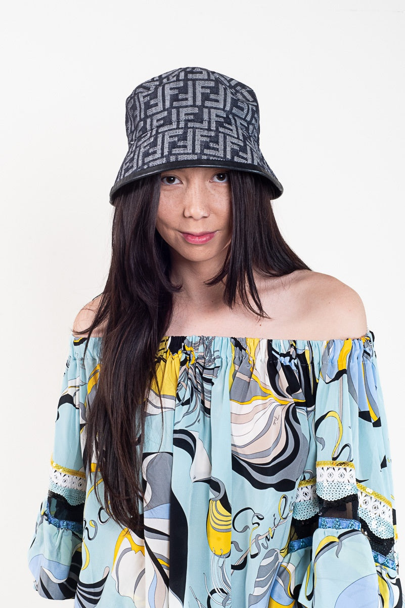 Denim Zucca Bucket Hat