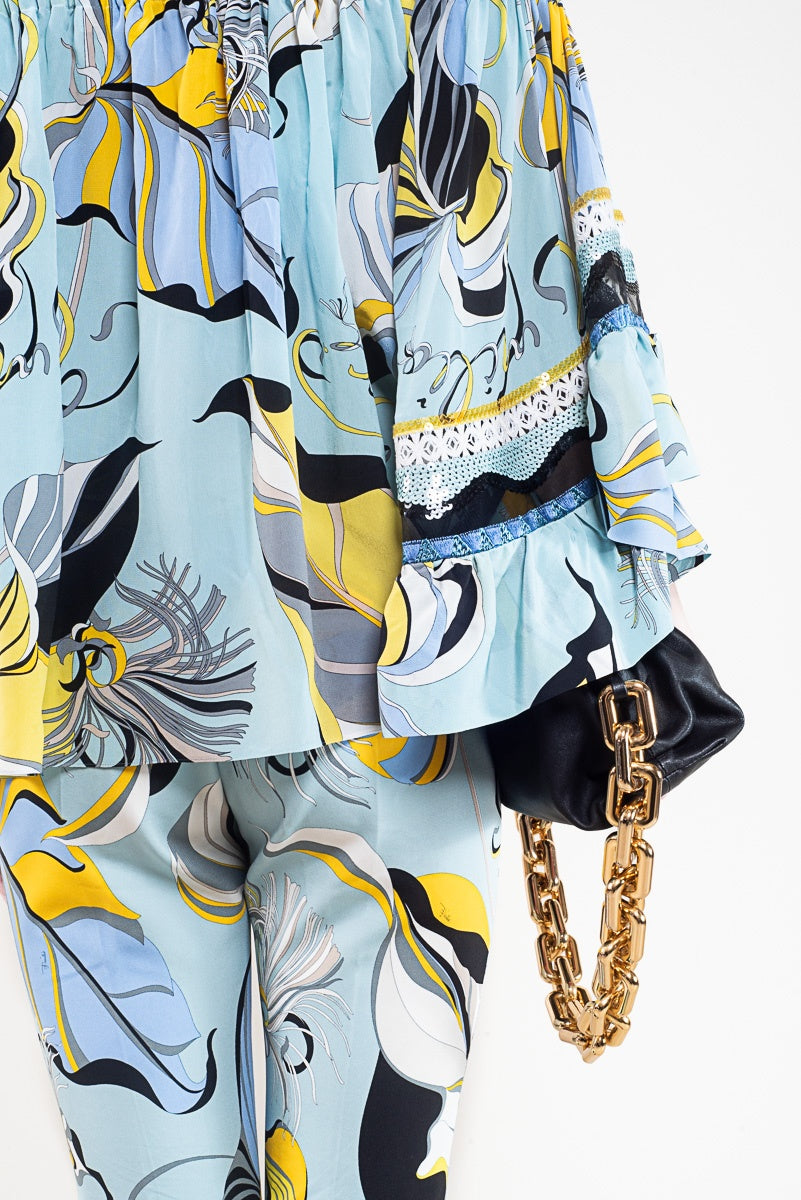 Pucci Off-The-Shoulder Top & Pant Set