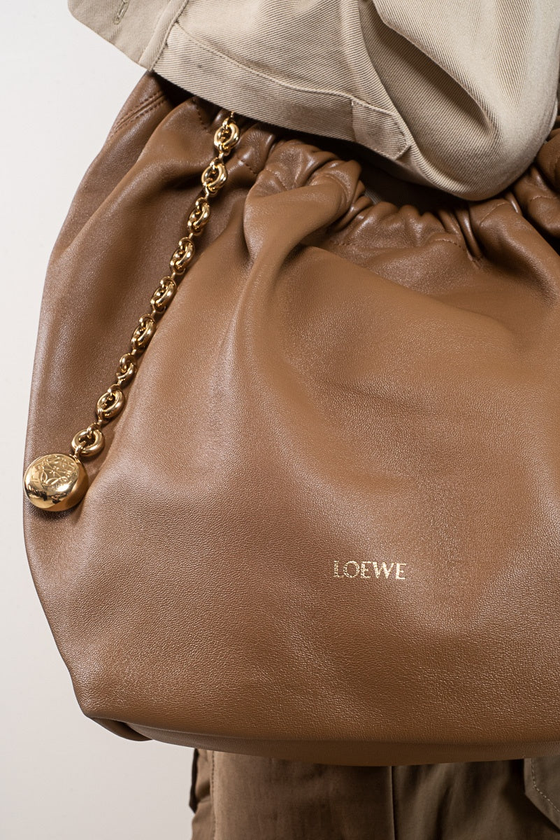 Brown Medium Squeeze Shoulder Bag
