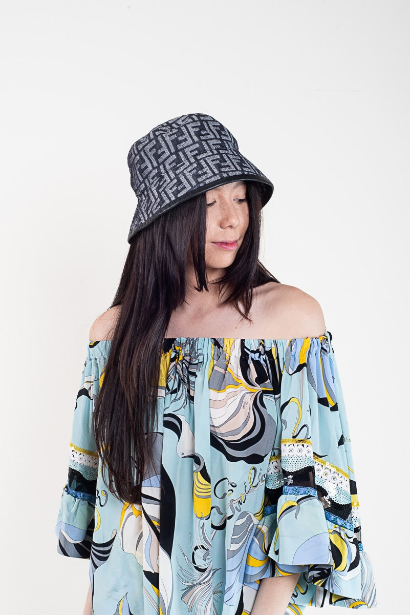Denim Zucca Bucket Hat
