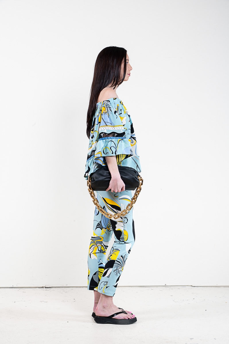 Pucci Off-The-Shoulder Top & Pant Set