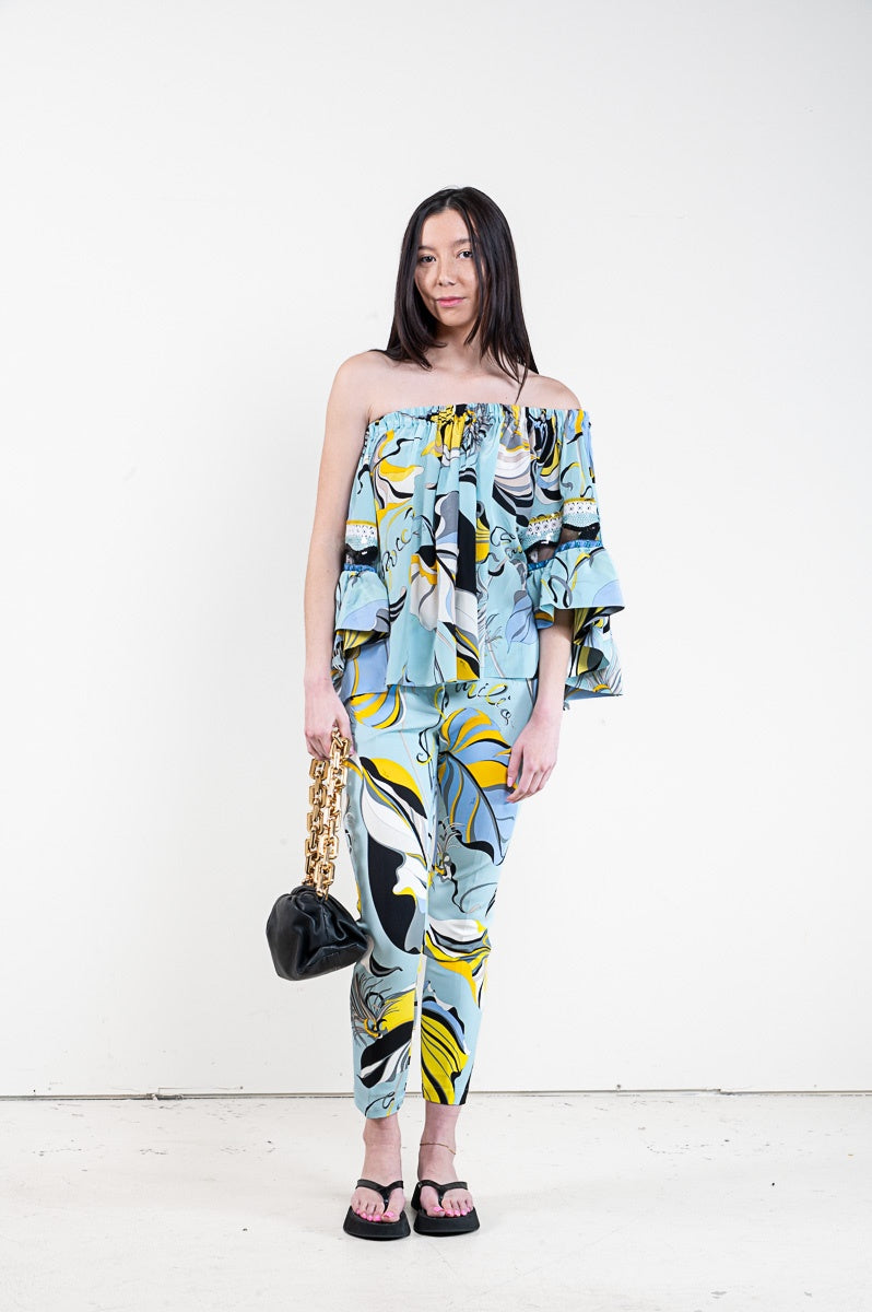 Pucci Off-The-Shoulder Top & Pant Set