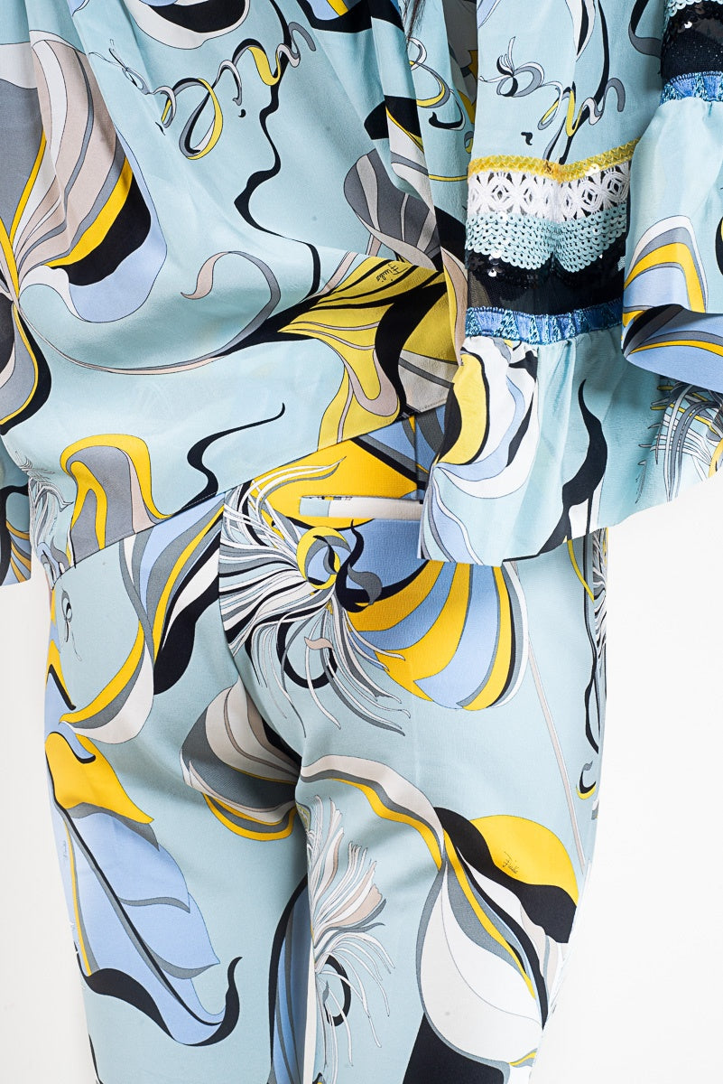 Pucci Off-The-Shoulder Top & Pant Set