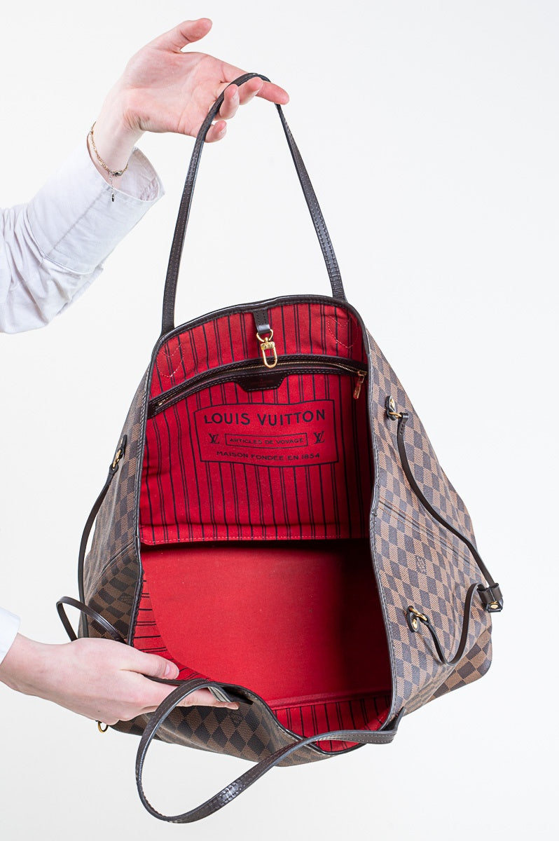 Damier Ebene Neverfull GM Shoulder Bag