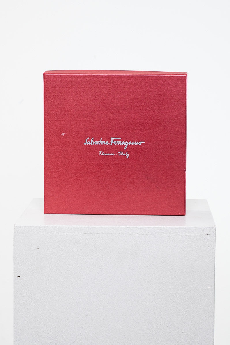 Brushed Metal Buckle on Brown & Black Reversible Belt