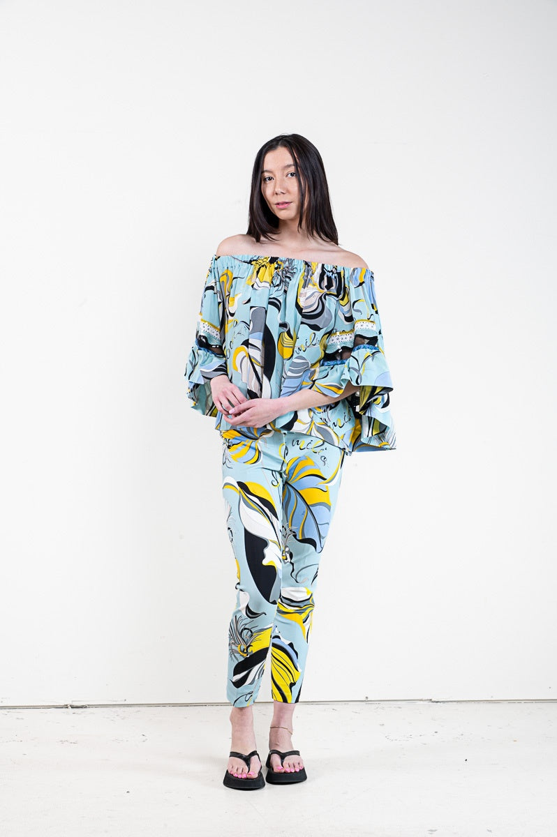 Pucci Off-The-Shoulder Top & Pant Set