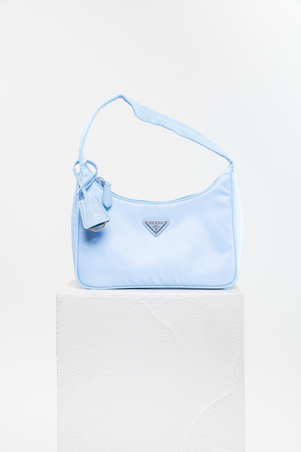 Pale Blue Re-Edition 2000 Re-Nylon Mini Bag