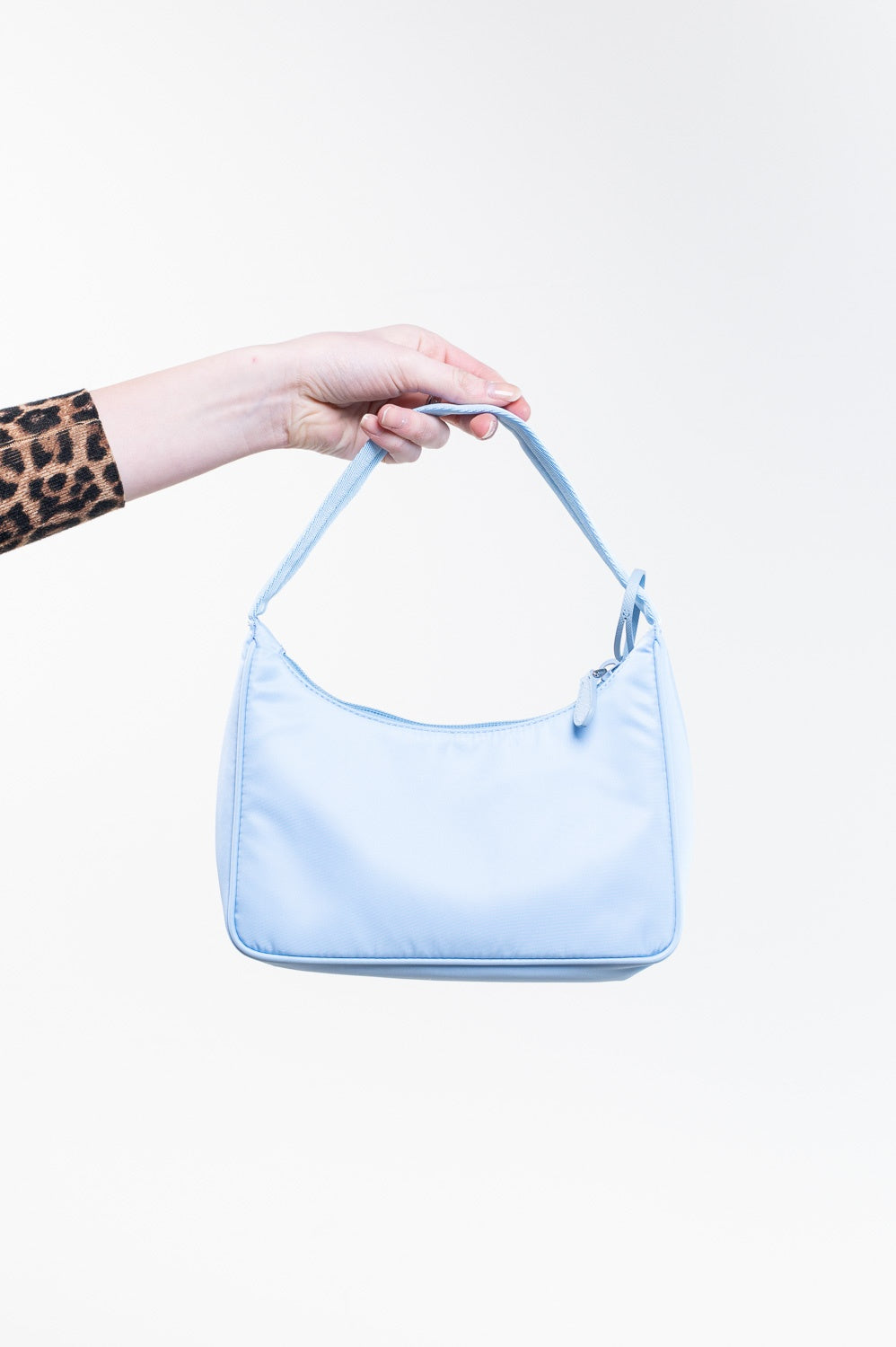 Pale Blue Re-Edition 2000 Re-Nylon Mini Bag