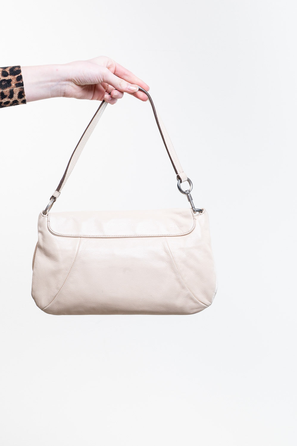 Beige Nadja Flower Shoulder Bag