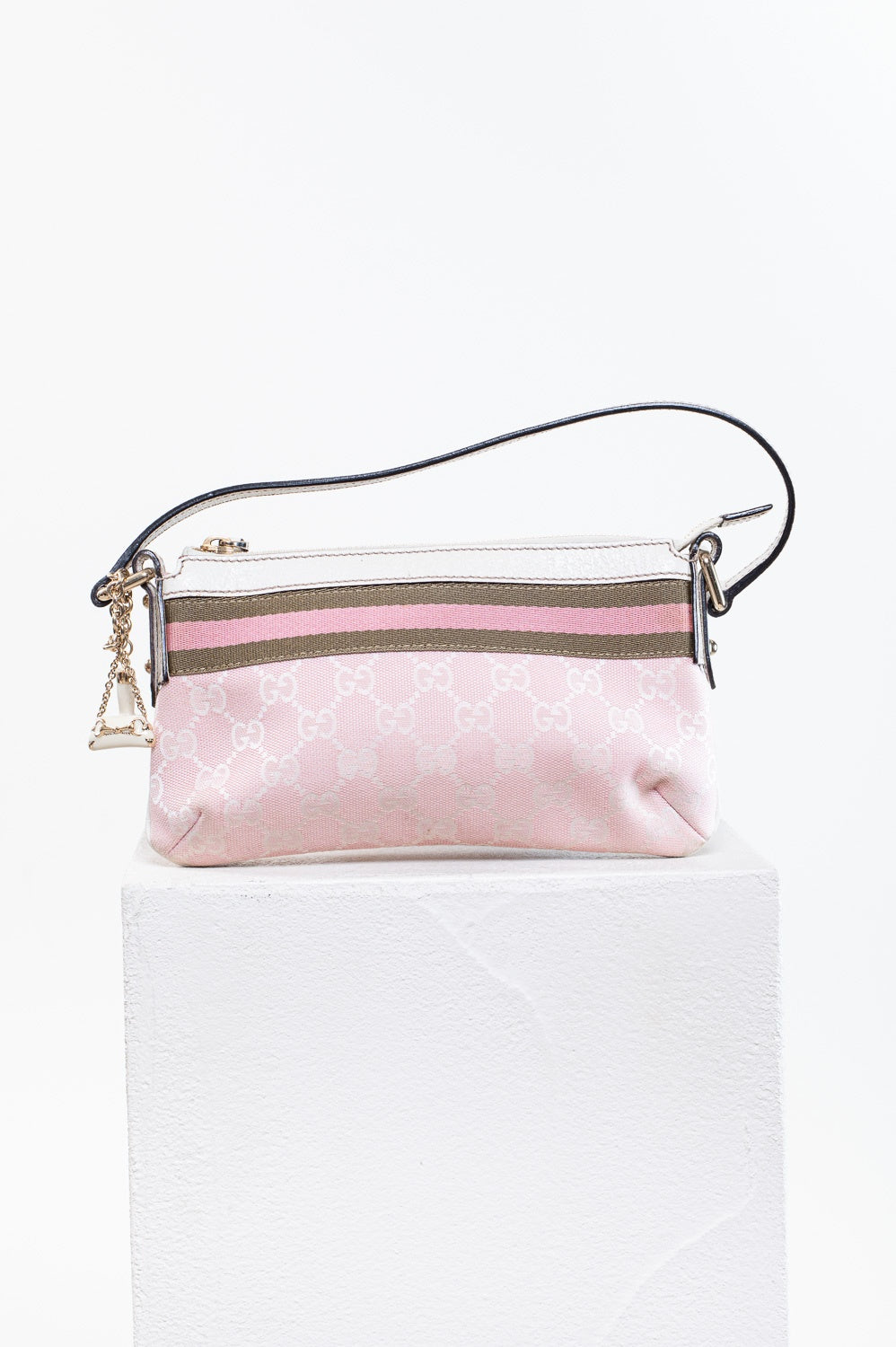 Pink GG Canvas Jolicoeur Pochette Shoulder Bag