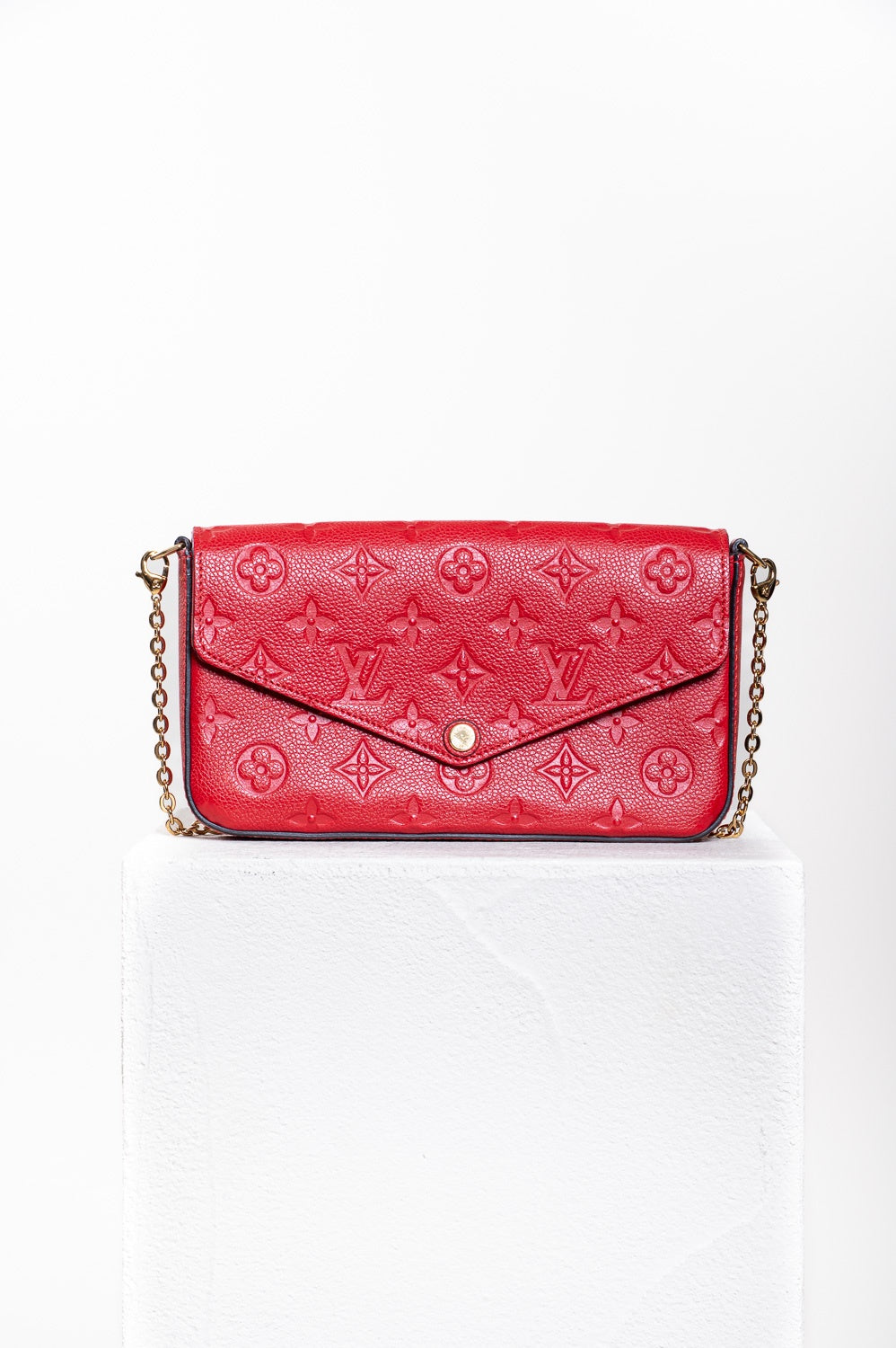 Red Monogram Empreinte Felicie Pochette