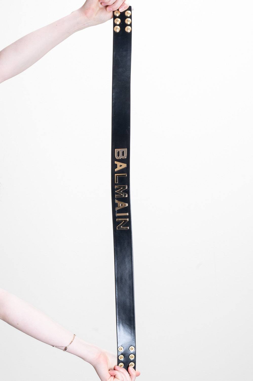 Black & Gold Plaque Belt