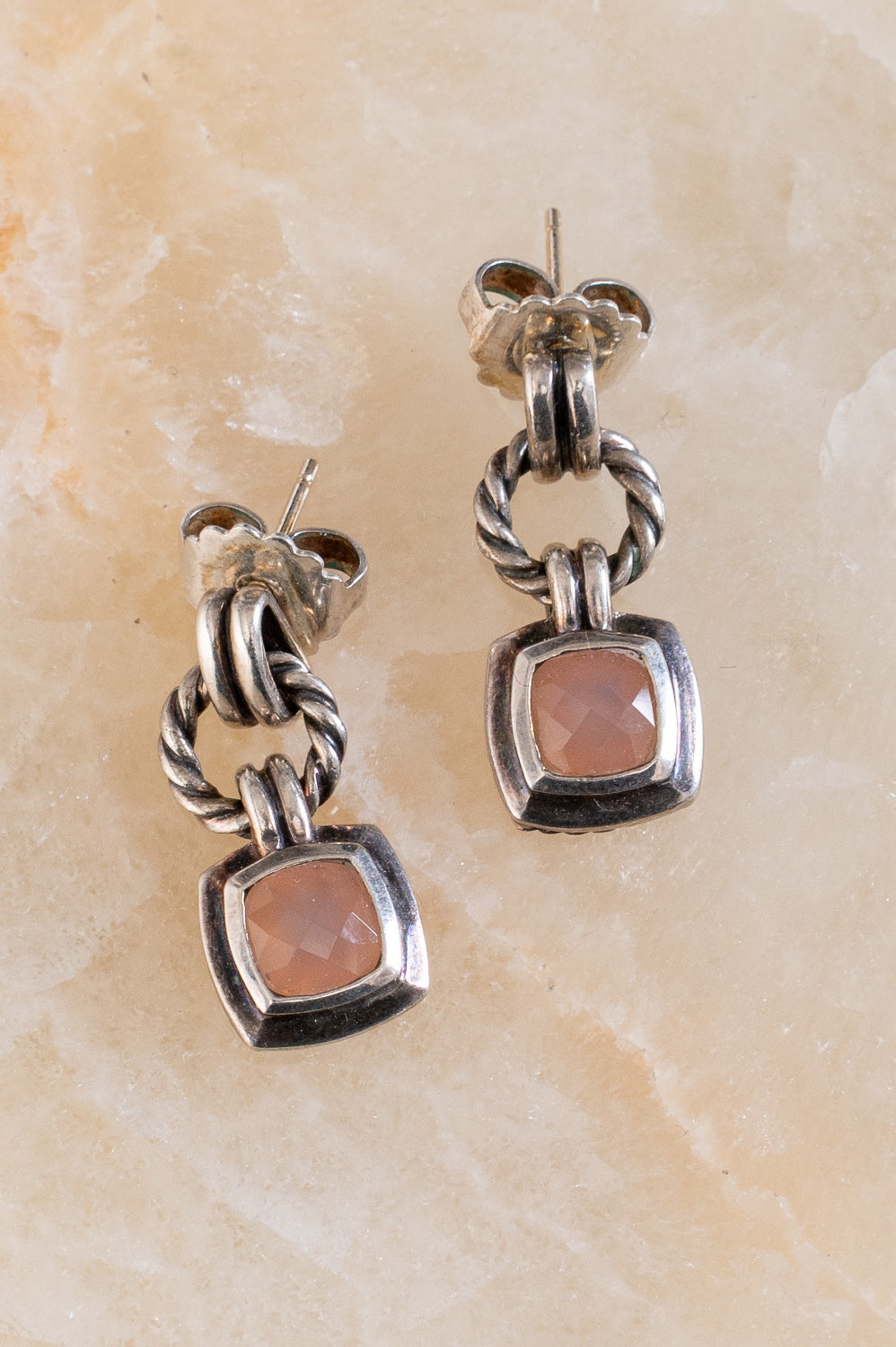 Rose Quartz Renaissance Drop Earring