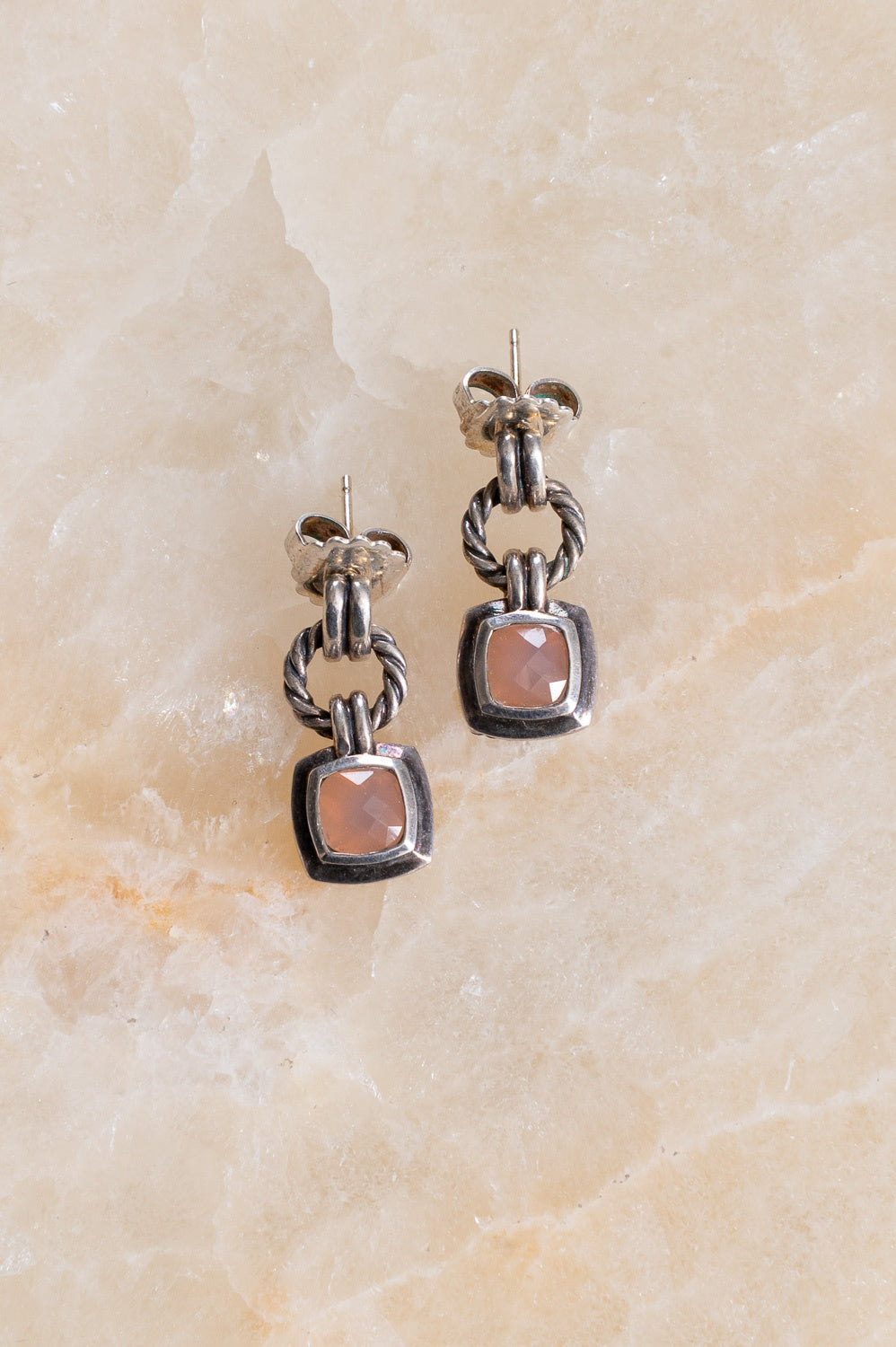 Rose Quartz Renaissance Drop Earring