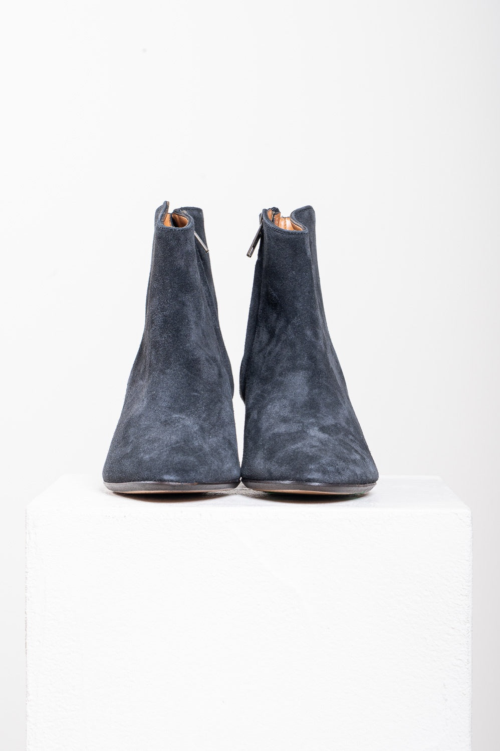 Faded Black Suede Dacken Ankle Bootie