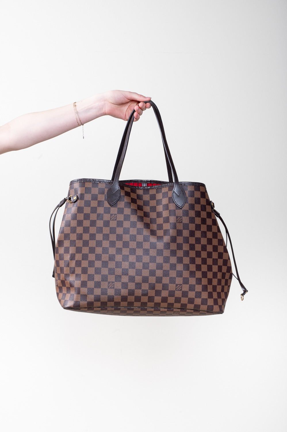 Damier Ebene Neverfull GM Shoulder Bag