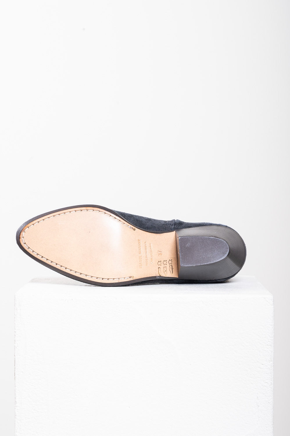 Faded Black Suede Dacken Ankle Bootie