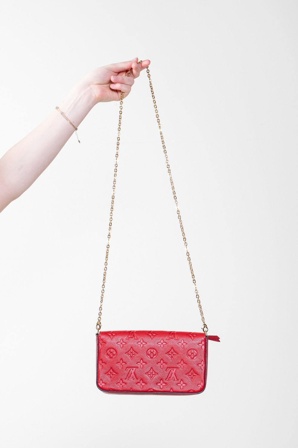 Red Monogram Empreinte Felicie Pochette