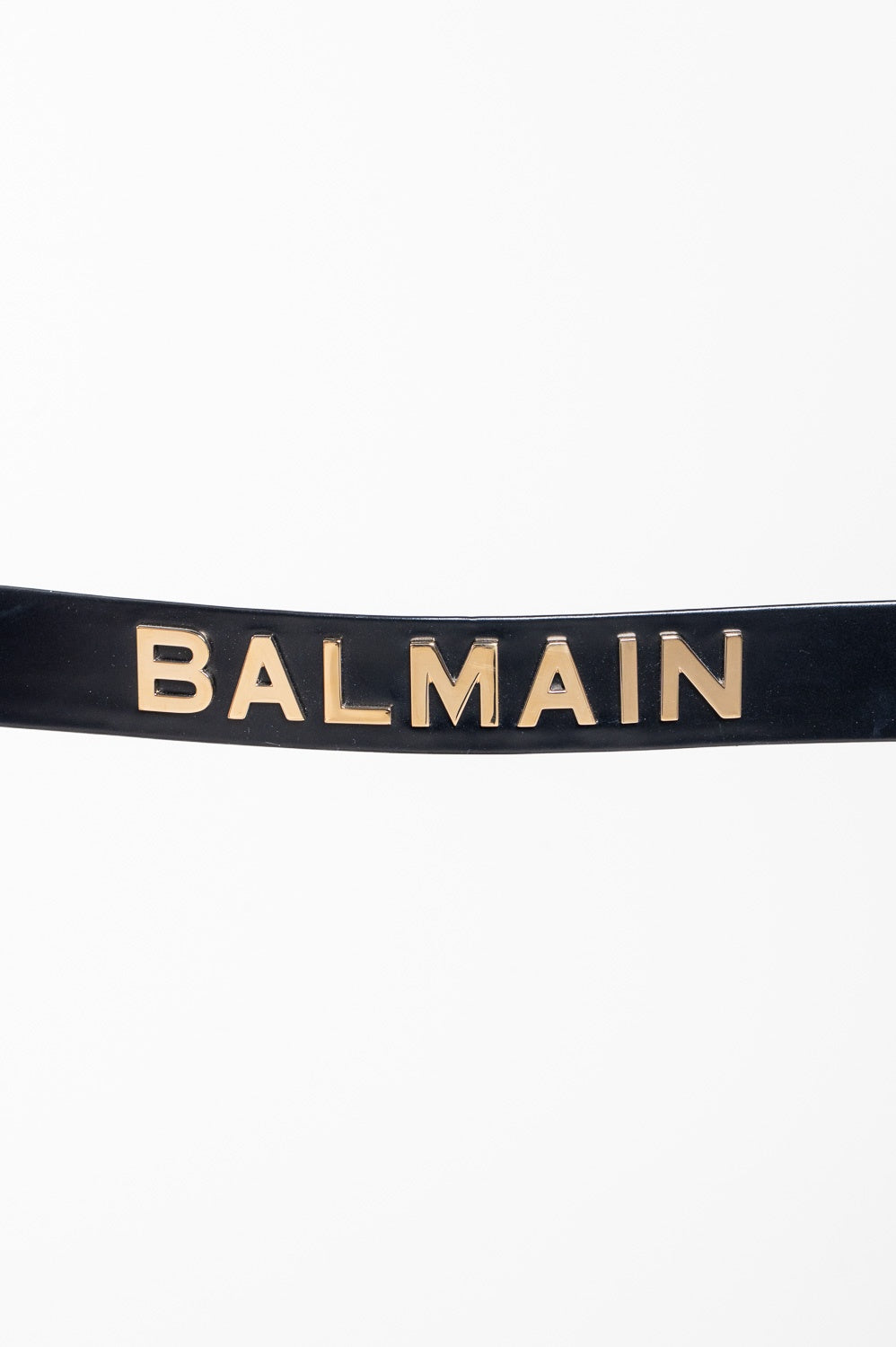 Black & Gold Plaque Belt