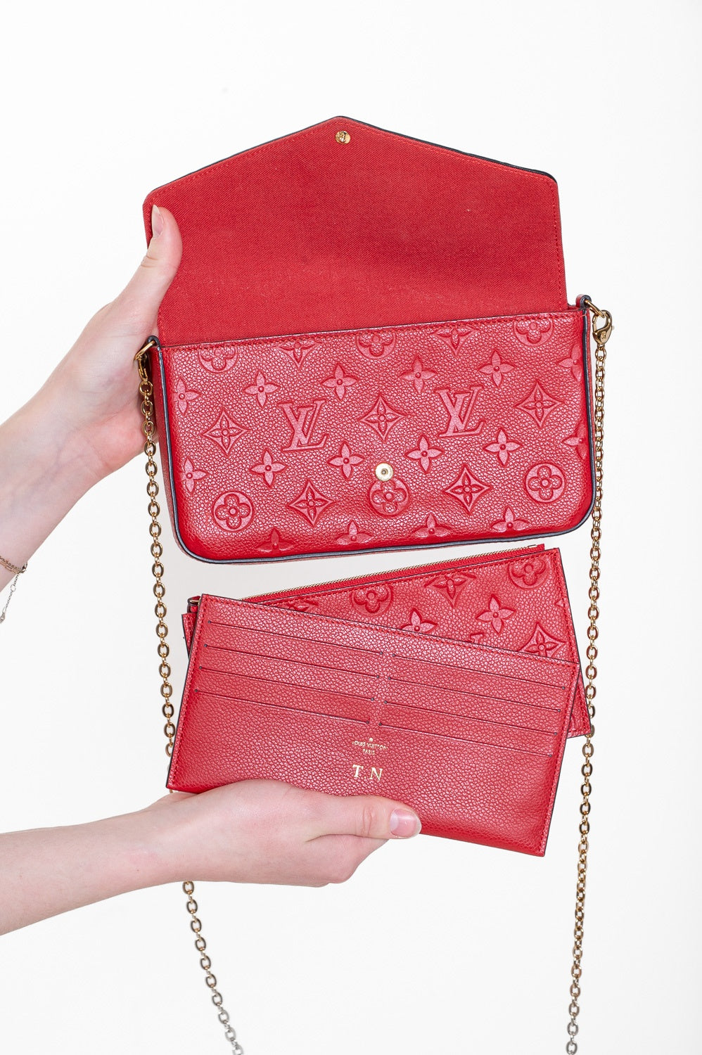 Red Monogram Empreinte Felicie Pochette