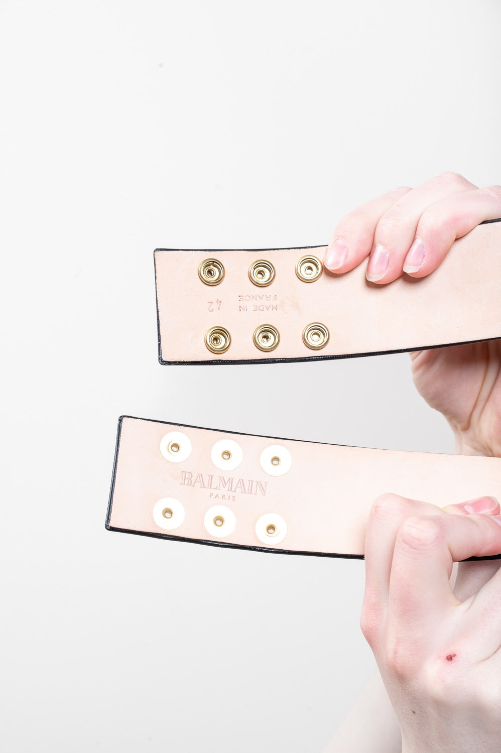 Black & Gold Plaque Belt