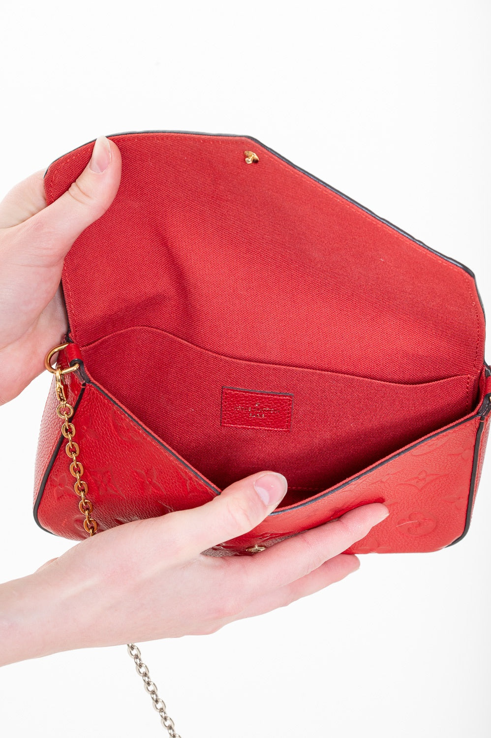 Red Monogram Empreinte Felicie Pochette