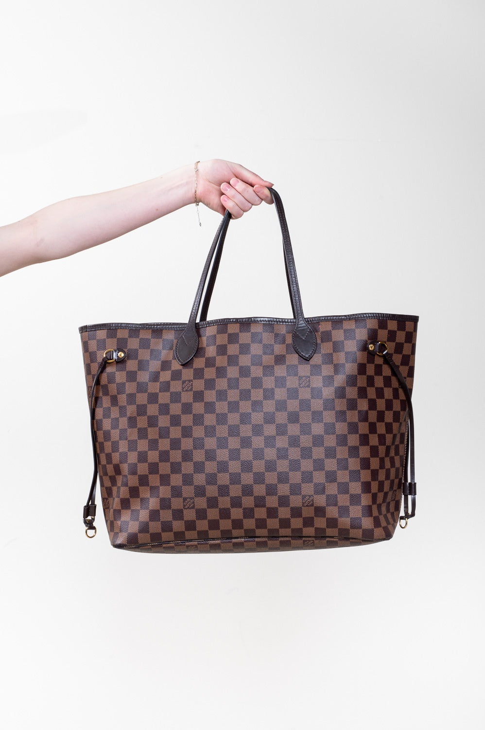 Damier Ebene Neverfull GM Shoulder Bag