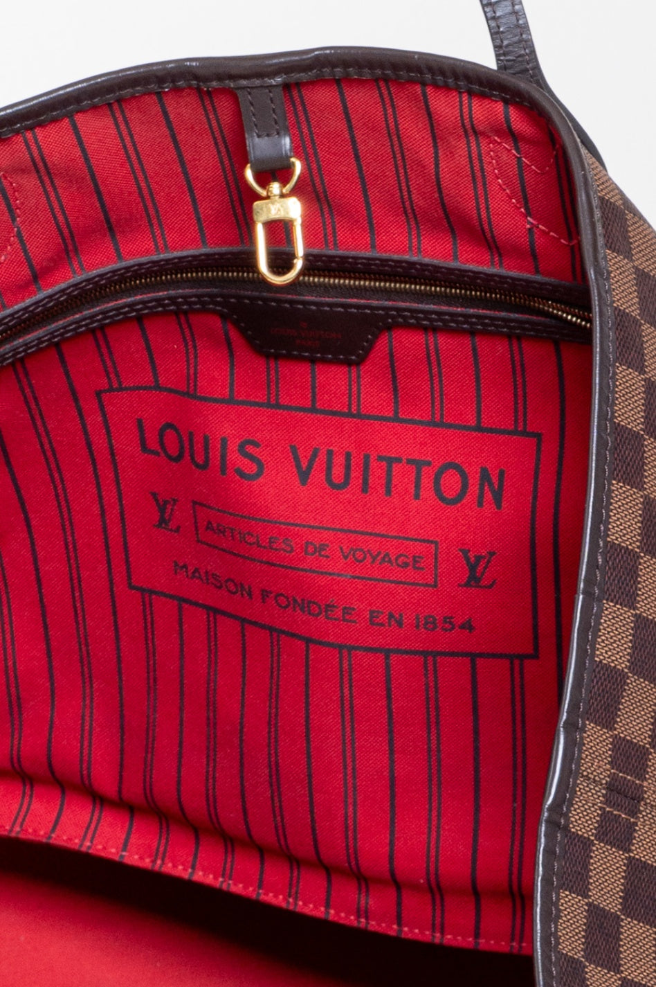 Damier Ebene Neverfull GM Shoulder Bag