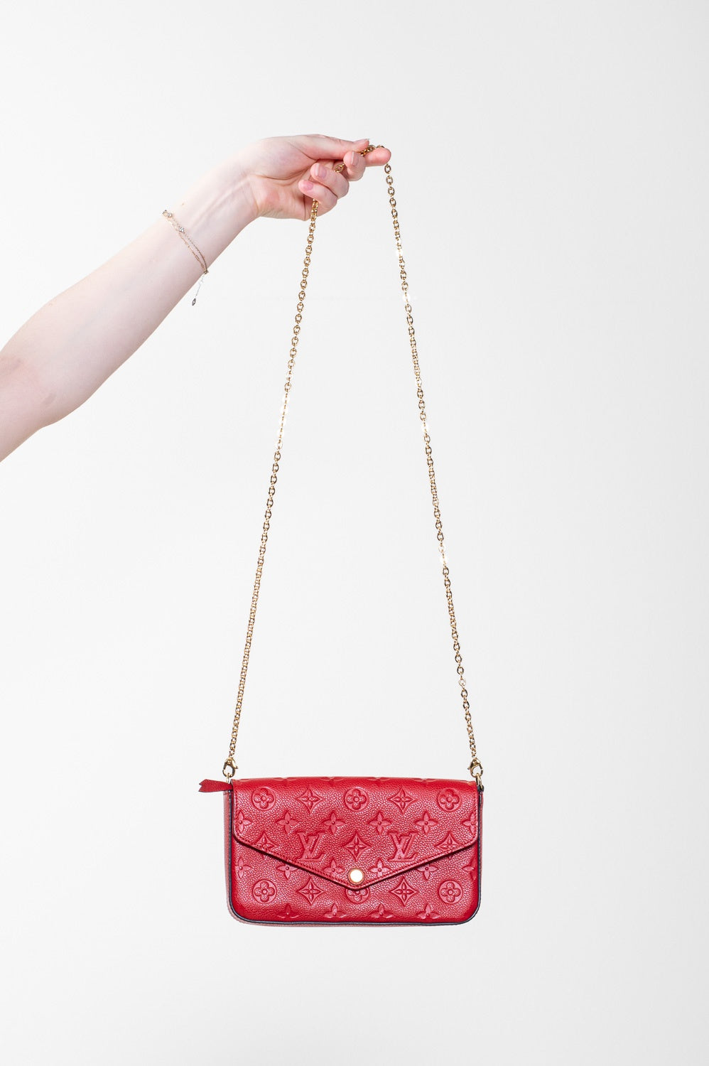 Red Monogram Empreinte Felicie Pochette