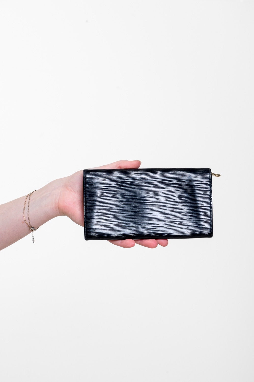 Black Epi Leather Continental Wallet