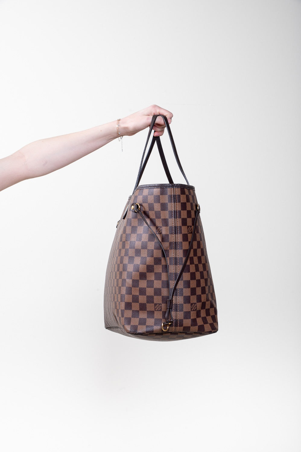 Damier Ebene Neverfull GM Shoulder Bag