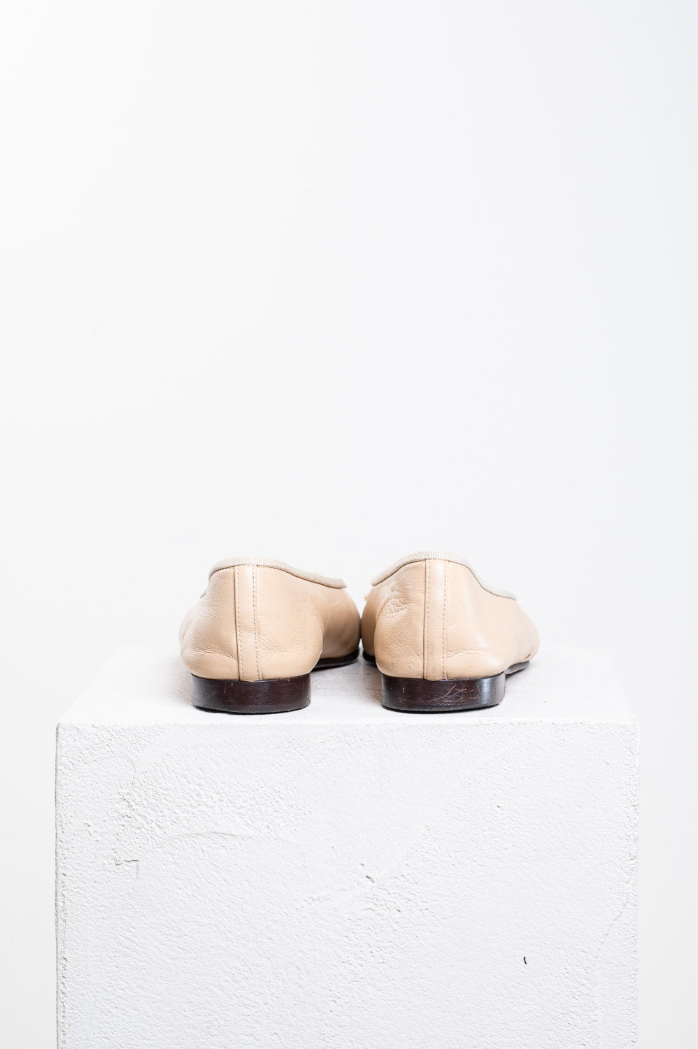 Beige and black CC Ballet Flats