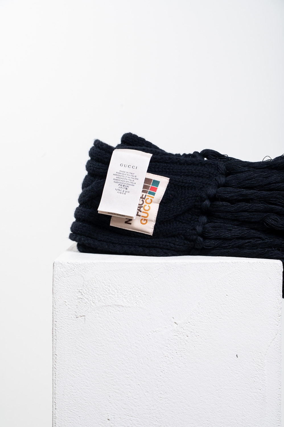 Black Cableknit Scarf
