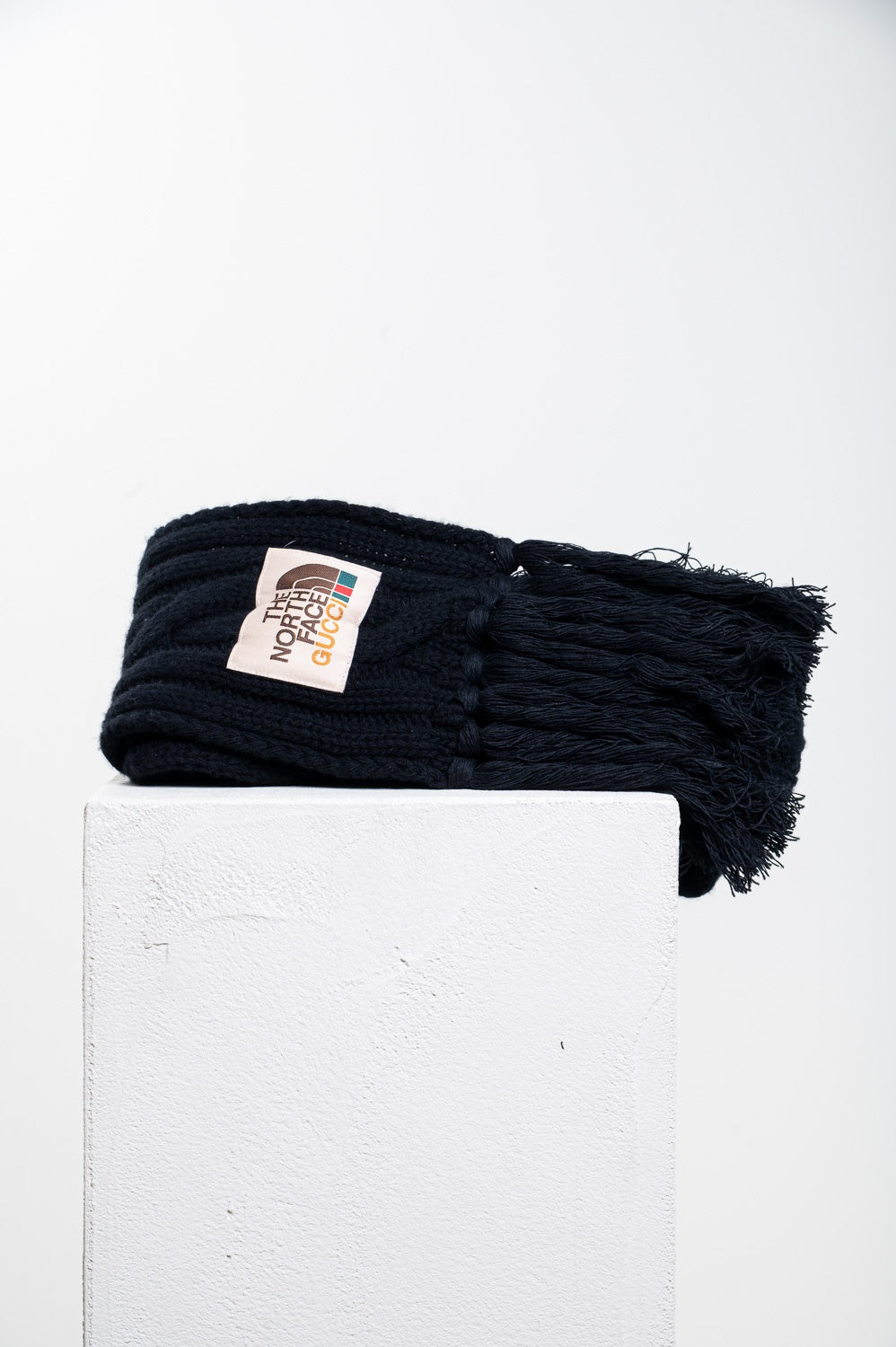 Black Cableknit Scarf