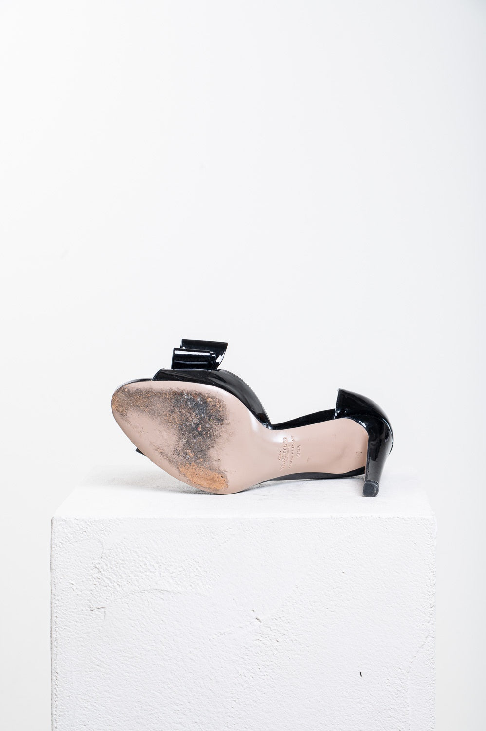 Black Bow Peep Toe d'Orsay High Heel Pump