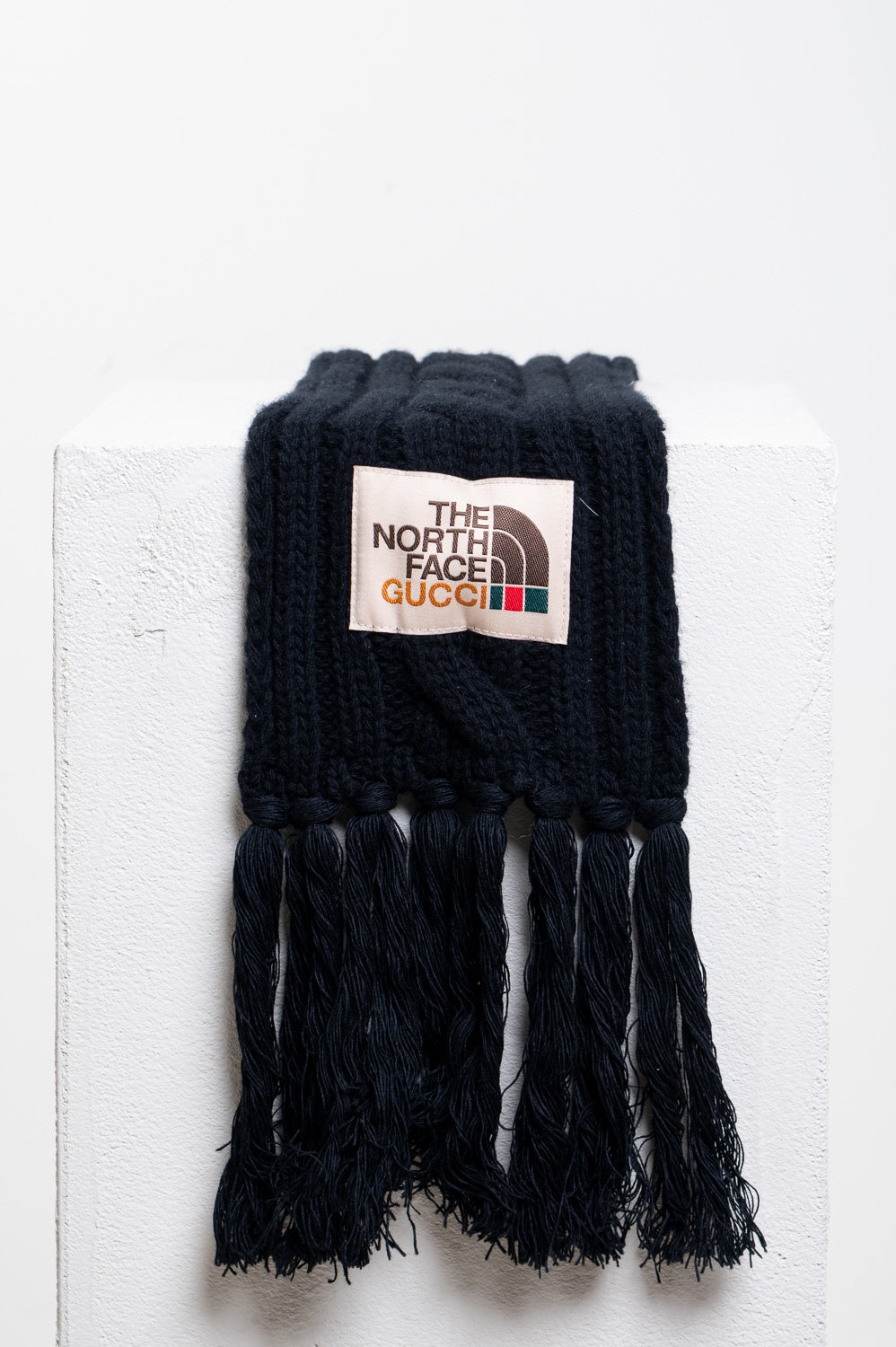 Black Cableknit Scarf