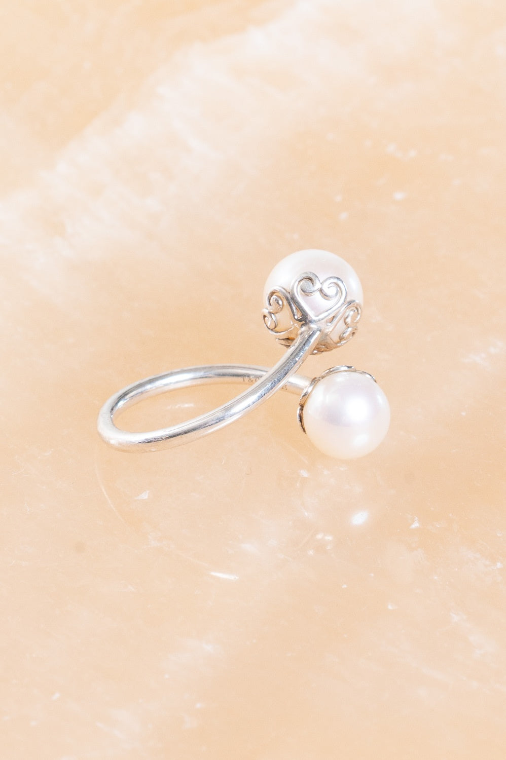 Pearl & Silver Paloma Picasso Goldoni Bypass Ring