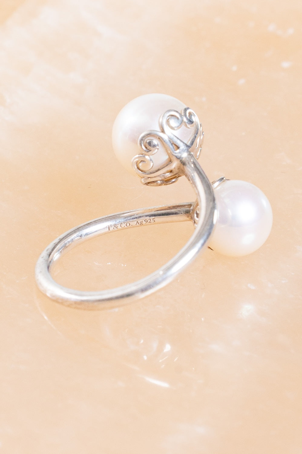 Pearl & Silver Paloma Picasso Goldoni Bypass Ring