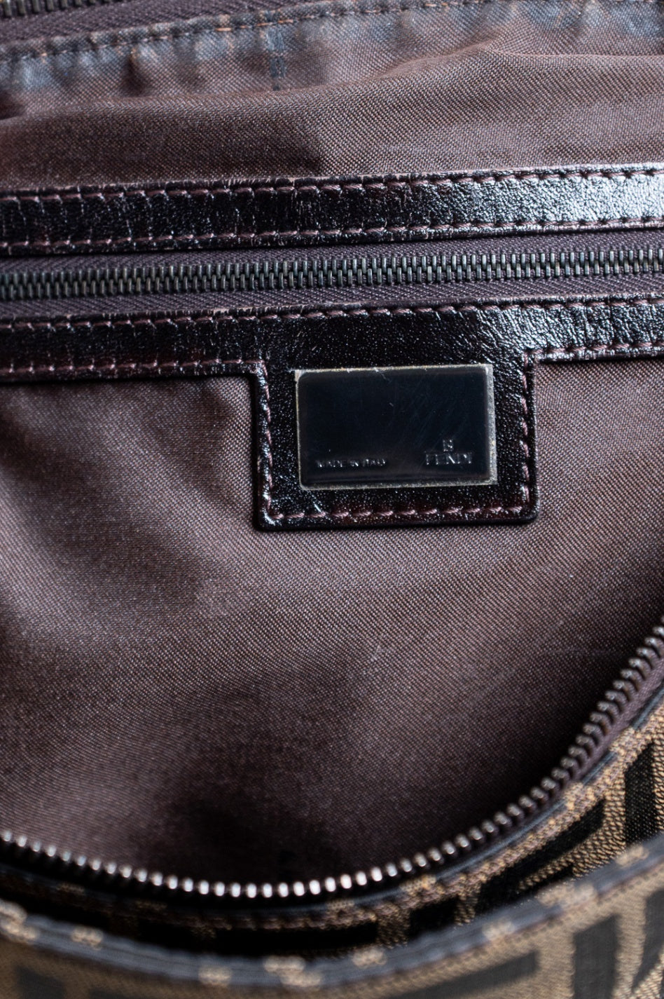 Vintage Zucca Canvas/Leather Handbag