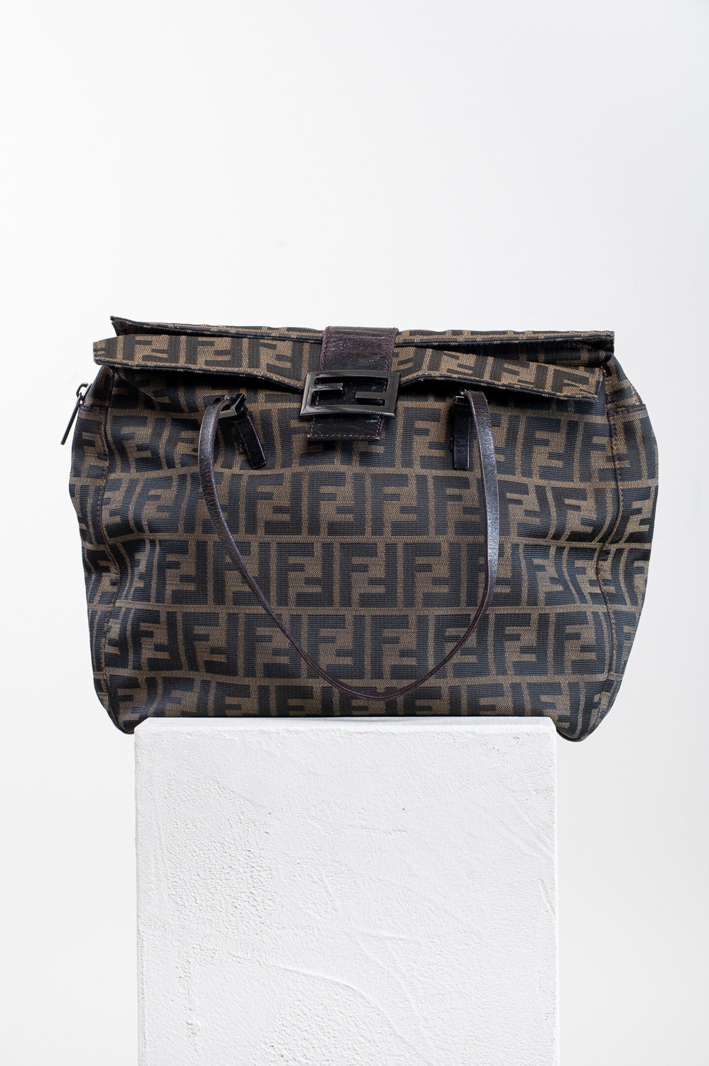 Vintage Zucca Canvas/Leather Handbag