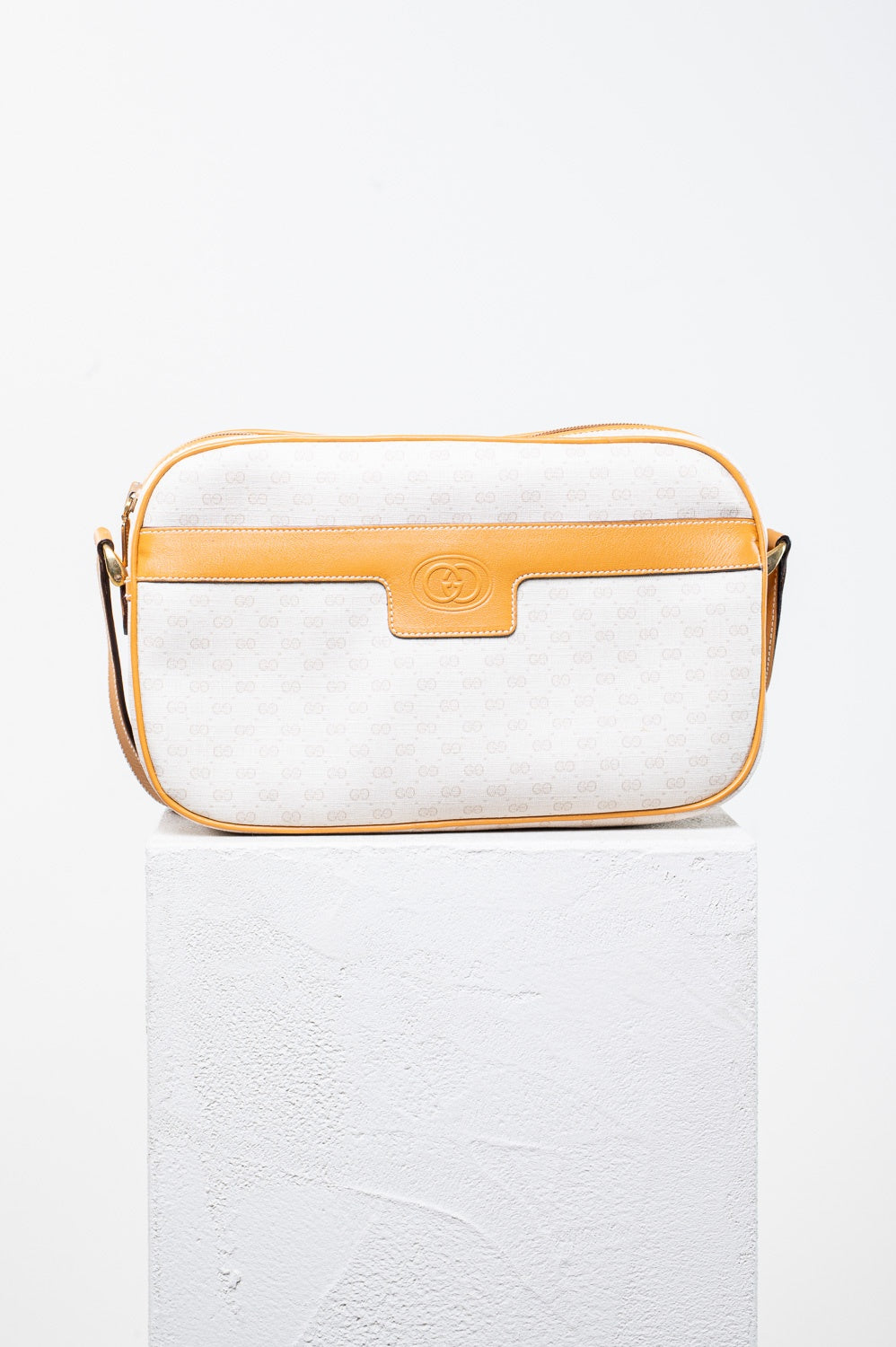 Beige and Brown Micro GG Crossbody