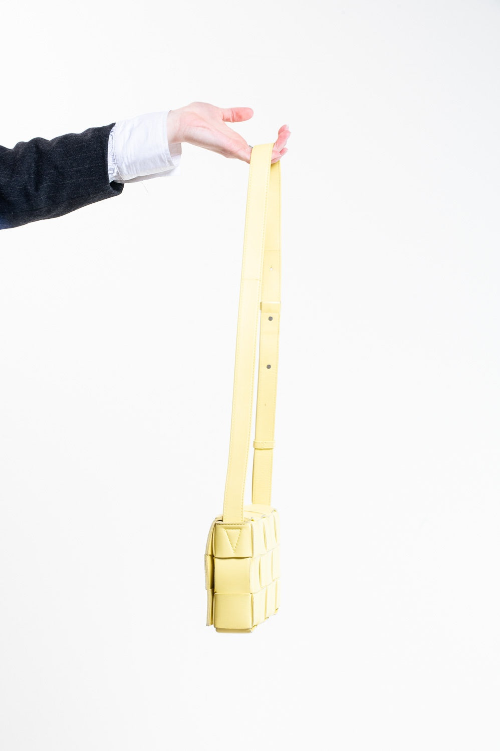 Yellow Intrecciato Cassette shoulder Bag