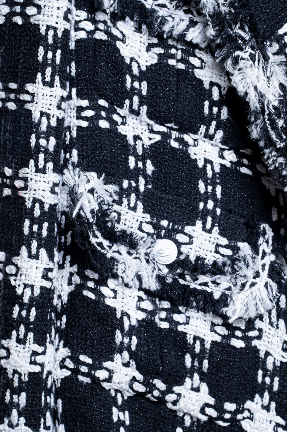Black and White Tweed Jacket