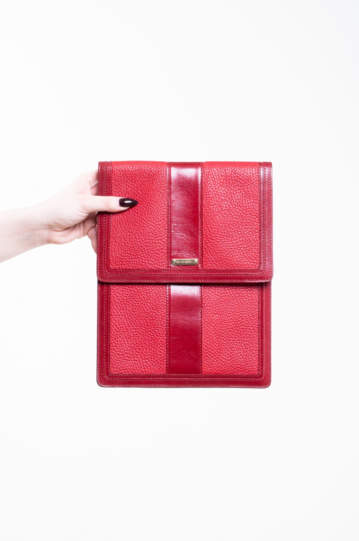 Red Leather Tablet Case