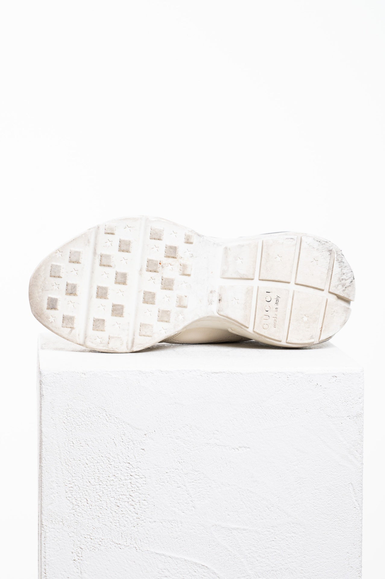 Rhyton Maxi Mouth Leather Sneakers