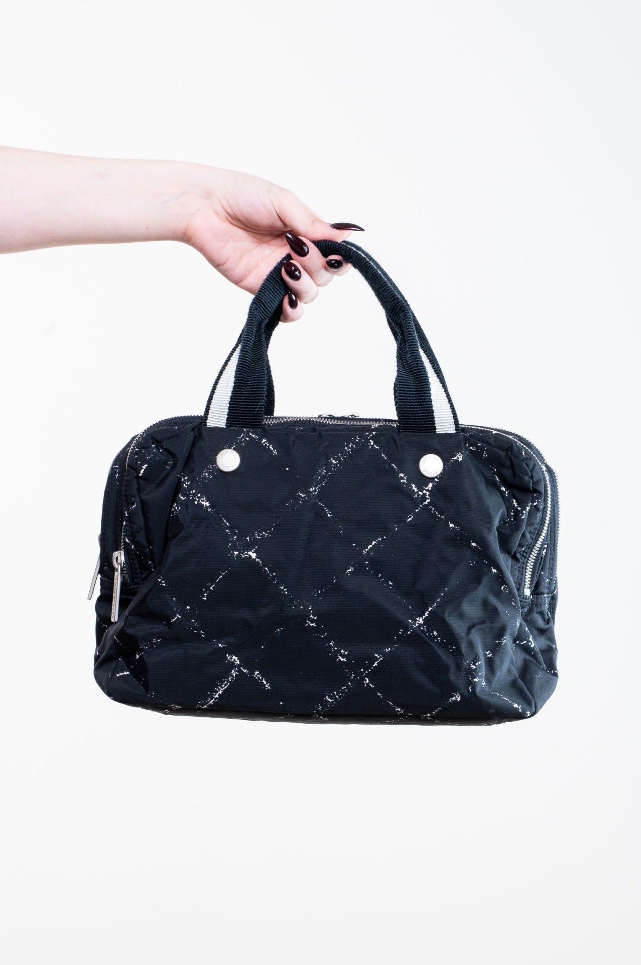 Vintage Old Travel Nylon Toiletry Bag