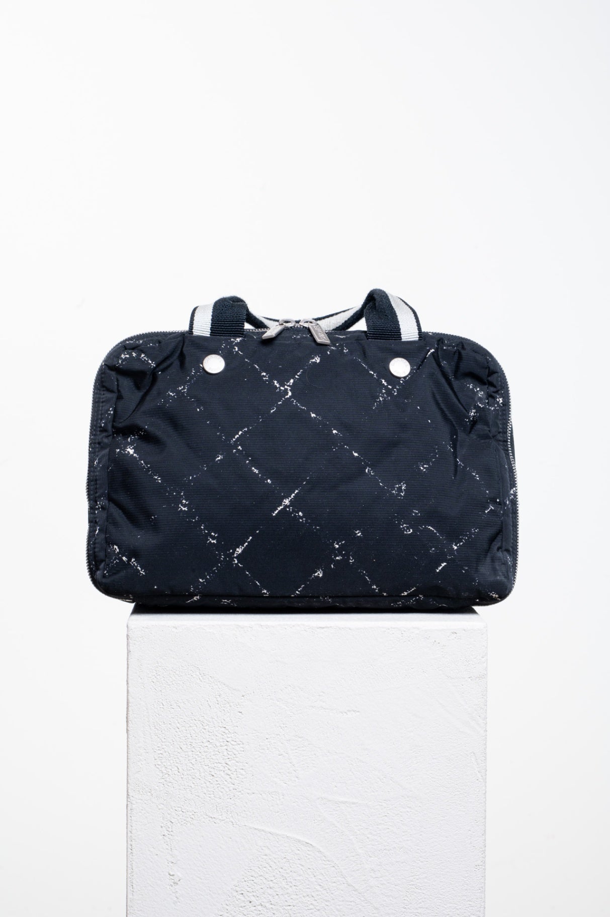 Vintage Old Travel Nylon Toiletry Bag