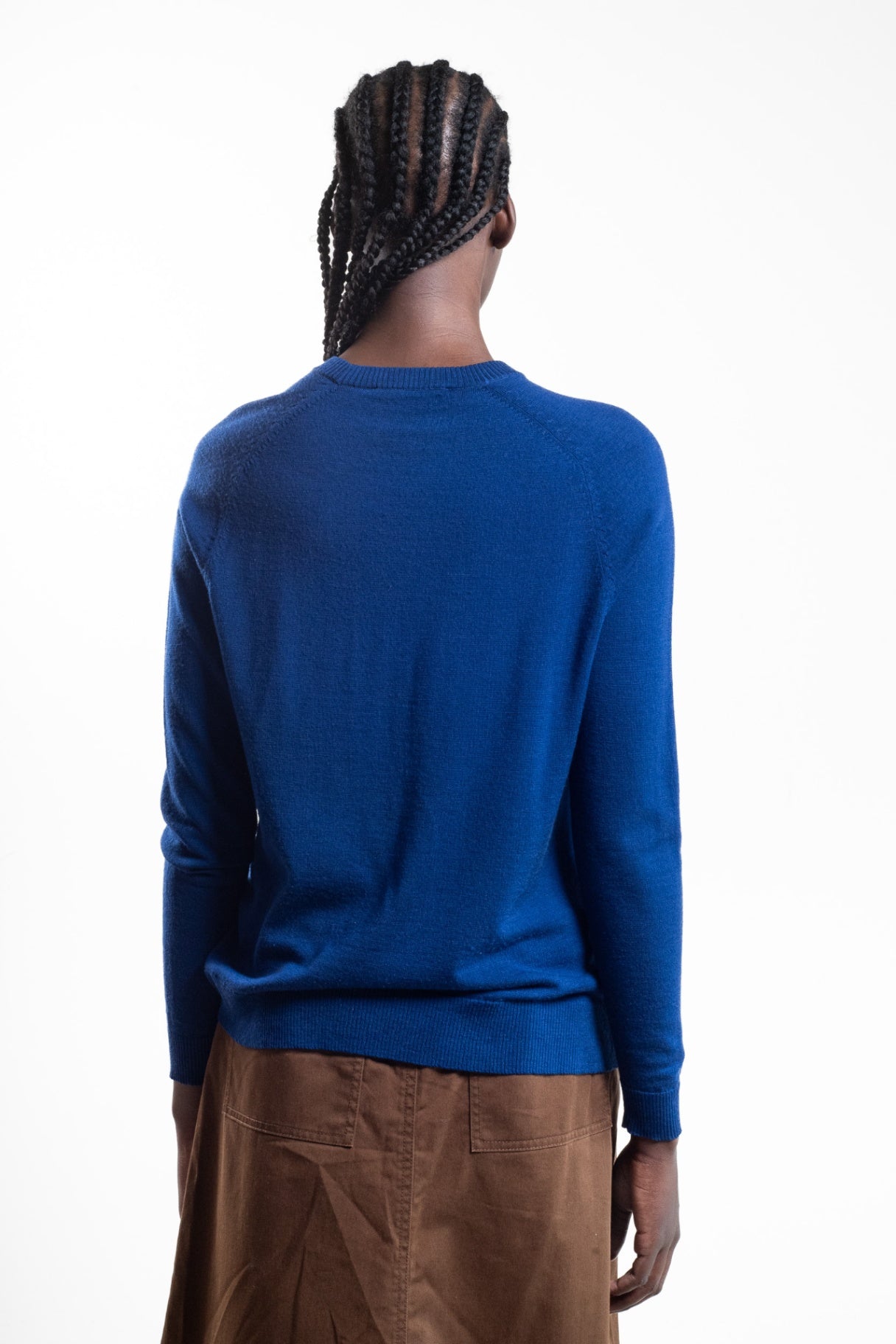 Blue Sherpa Long Sleeve Sweater