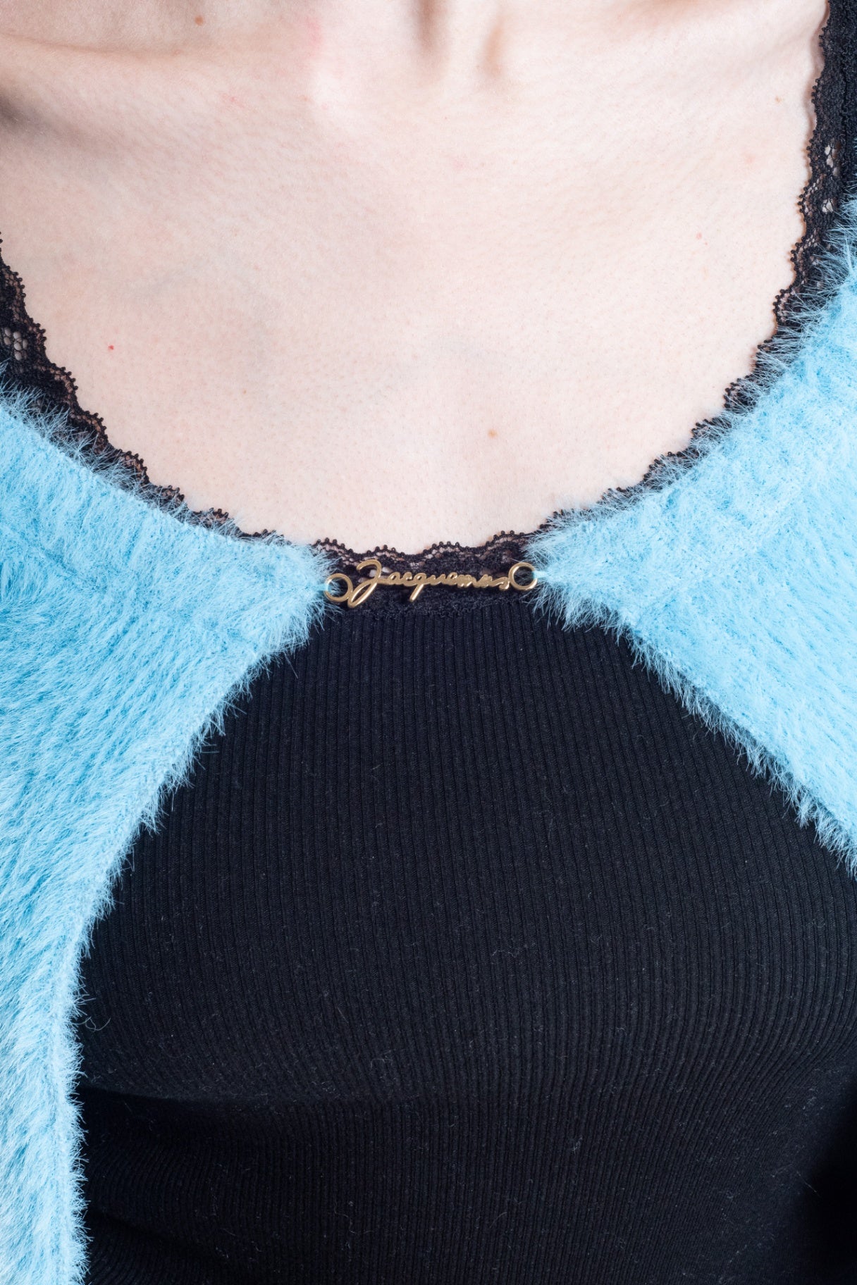 Light Blue Le Papier 'La Maille Neve Manches Longues' Cardigan